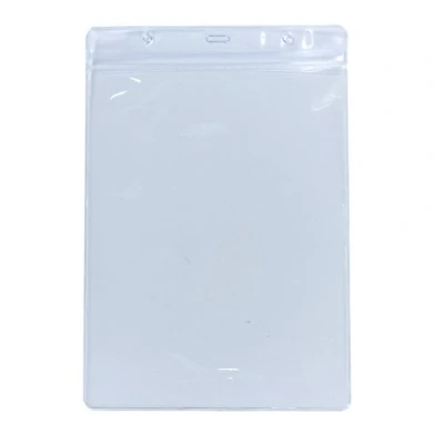 Afbeelding van CKB Ltd® 100x A5 Jumbo Sized Vertical Clear ID Badge Card Houders Plastic Pocket Extra Grote Portret Pouches 25cm x 17cm Houdt een Size Tot 166mm 220mm