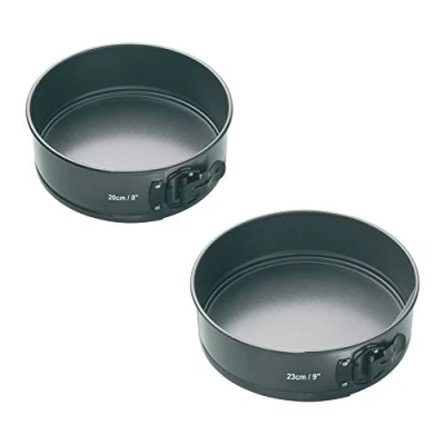 Afbeelding van MasterClass springvormen 20/23 cm carbonstaal grijs 2 stuks