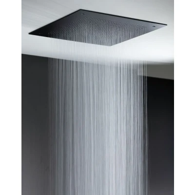 Afbeelding van SB Square 316 Inbouw Regendouche Velvet Temptation Dual flow mat zwart 1208956764