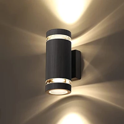 Afbeelding van CELAVY Ronde led wandlamp, buitenlamp, IP65 wandlamp van aluminium, waterdichte wandverlichting, buitenlamp voor binnen en buiten, buitenverlichting met ETL certificaat, warmwit
