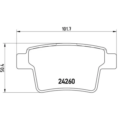 Afbeelding van Brembo Remblokset P 24 063
