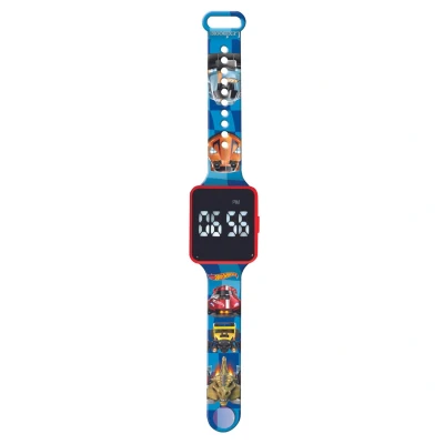 Afbeelding van Lexibook, Hot Wheels, Digitaal horloge, 12 uurs of 24 tijdsaanduiding, Blauw, DMW060HW