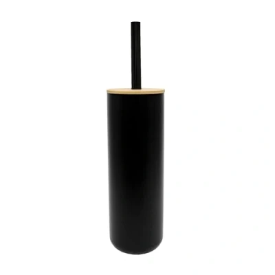 Afbeelding van Douceur d&#039;Intérieur Smart wc borstel, diameter 9,1 x 37,2 cm, zwart, polystyreen en bamboe
