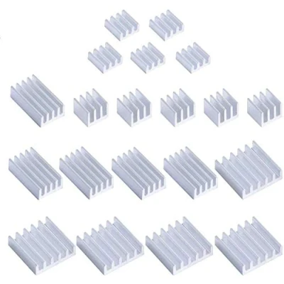 Afbeelding van GeeekPi koellichaam voor Raspberry Pi 4 model B, aluminium met warmtegeleidende plakband 4B (Raspberry Board is niet inbegrepen)