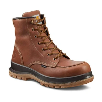 Afbeelding van Veiligheidsschoen Carhartt Men Hamilton S3 Waterproof Wedge Boot Tan Schoenmaat 39