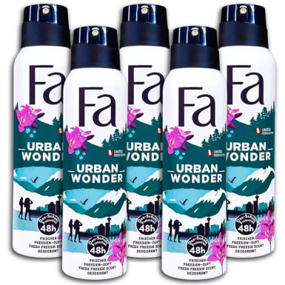 Afbeelding van Fa Deodorant Spray Urban Wonders Frisse Freesia geur 150 ml