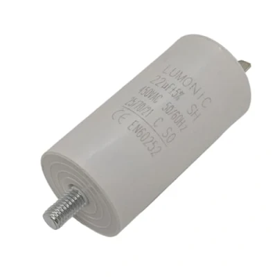 Afbeelding van Lumonic Startcondensator met Connector 6,3x0,8mm I 22µF 450V 38x75mm 22uF Motorcondensator kunststof behuizing Bedrijfscondensator voor