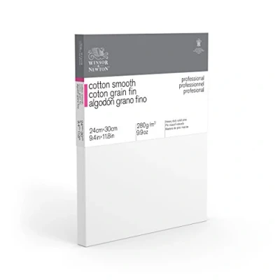 Afbeelding van Winsor &amp; Newton 6205023 Professioneel spieraam fijnkorrels, doek met 280 g/m² van 100% katoen, 3 voudig gegrond voor aquarel, olieverf, acrylverf, 24 x 30 cm