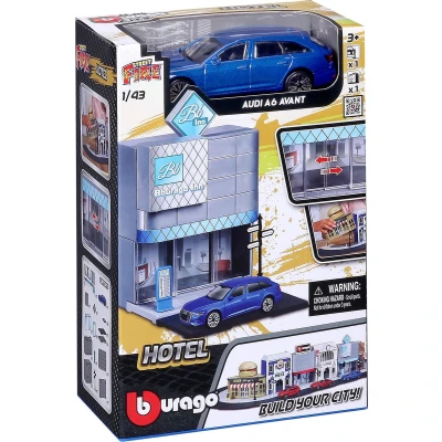 Afbeelding van Bburago 1:43 StreetFire City Playset incl 1 auto set assorti uitgeleverd