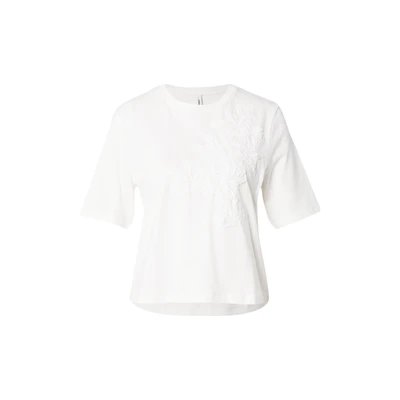Afbeelding van ONLY Onljessa LIFE Short BOX Tshirt basic, Dames, Maat: XS, Cloud dancer
