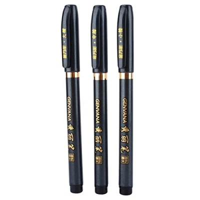 Afbeelding van DEWIN Kalligrafie pen, inktpen Shodo Chinese kalligrafie, schrijven, tekenen, handwerk, 3 stuks