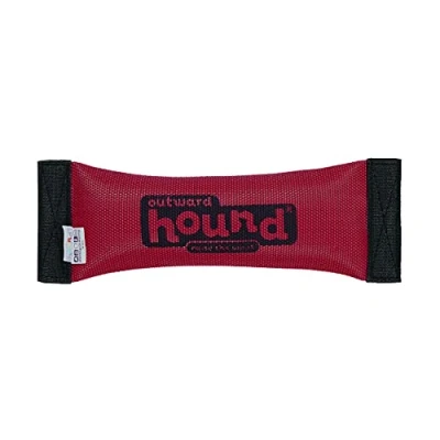 Afbeelding van Outward Hound Kyjen 30005 FireHose Squeak N&#039; Fetch hondenspeelgoed, piepend en haalspeelgoed, groot, rood