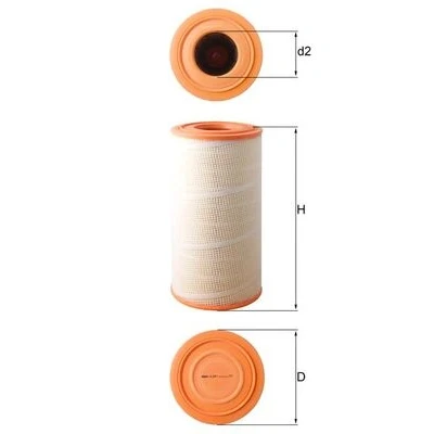Afbeelding van Mahle Original Luchtfilter LX 619/1