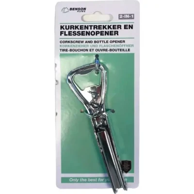 Afbeelding van Benson Kurkentrekker en flessenopener 2 in 1