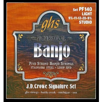 Afbeelding van GHS PF140 J.D. Crowe Signature Studio light snarenset banjo