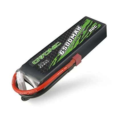 Afbeelding van OVONIC RC LiPo accu 3S 11,1V 6500mAh 80C Deans T stekker hardcase batterij cellen voor FPV vliegtuig auto Evader BX quadcopter helikopter vrachtwagen boot (1 stuk)