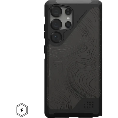 Afbeelding van Samsung Galaxy S25 Ultra MagSafe Hoesje Siliconen en TPU (zacht) UAG Softcase/Backcover Zwart Telefoonhoesje Shockproof/Valbescherming