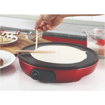 Afbeelding van SwissHome crêpe maker 1000W SH 6725 rood