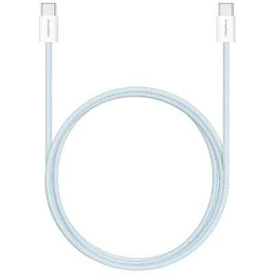 Afbeelding van iMoshion 2 m USB C naar Kabel 60 W Nylon Blauw