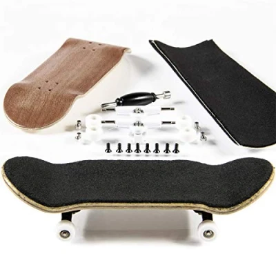 Afbeelding van PhoneNatic Vingerskateboard bouwset in roodbruin (design 1)
