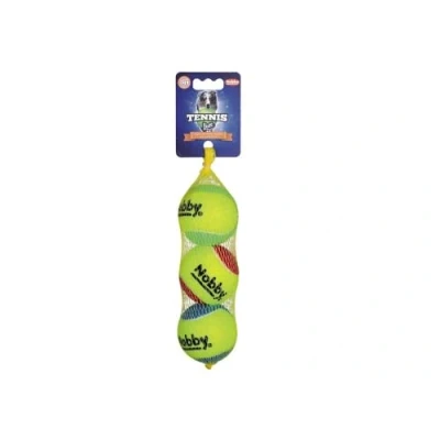Afbeelding van Nobby tennisbal gesorteerd M 6,5 cm; 3 delig net