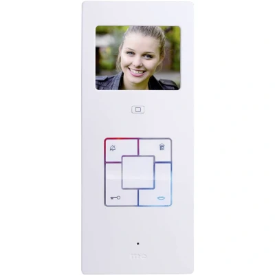 Afbeelding van m e modern electronics Vistus VD603 Binnenunit voor Video deurintercom Kabelgebonden Zilver, Wit