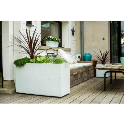 Afbeelding van EDA Muret Graphit 99,5x39,5x60cm Capaciteit 116L Witte ceruse