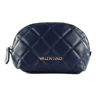 Afbeelding van VALENTINO Ocarina Soft Cosmetic Case Blu, blauw, Zachte cosmeticatas