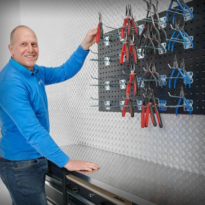 Afbeelding van Datona 20 Stuks Tangenhouders, Gereedschapshaak Voor Op Een Gereedschapsbord