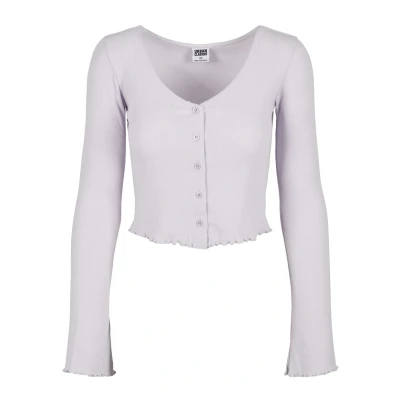 Afbeelding van Urban Classics Cropped RIB Longsleeve, Dames, Maat: 5XL, Softlilac