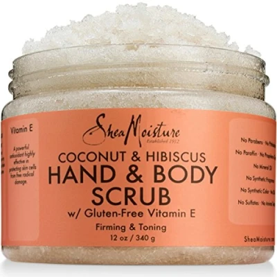Afbeelding van SheaMoisture Coconut &amp; Hibiscus Hand/Body Scrub, 12 Ounce by Shea Moisture