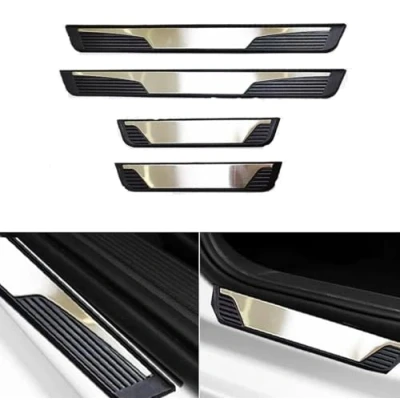 Afbeelding van Auto Instaplijsten Protector voor Suzuki Vitara 2024 2023 2018 Beschermers Strips, Scuff Pedaal Guard Cover Drempel Trim Styling Accessoires, 4pcs