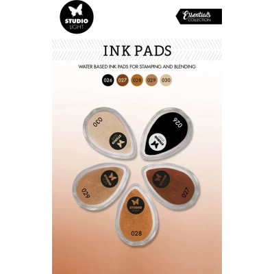 Afbeelding van Studio Light Ink Pads Waterbased Bruin tinten SL ES INKP06 215x130mm