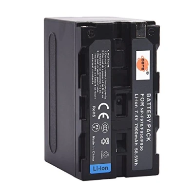 Afbeelding van DSTE NP F970 Oplaadbare Li ion batterij compatibel met Sony CCD TR500, TR511E, TR512E, TR515E, TR516, TR516E, TR517, TR555, TR57