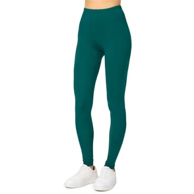 Afbeelding van Merry Style Lange legging voor vrouwen van viscose in de vrije tijd, ontspannen wandelen, Plus maat MS10 143 (Smaragd Groen, M)