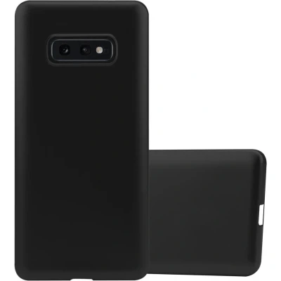 Afbeelding van Cadorabo Hoesje geschikt voor Samsung Galaxy S10e in METALLIC ZWART Beschermhoes gemaakt van flexibel TPU silicone Case Cover