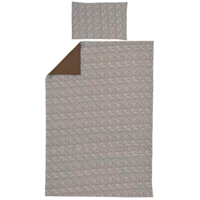 Afbeelding van Meyco Home Cheetah/Uni dekbedovertrek eenpersoons chocolate 140x200/220cm