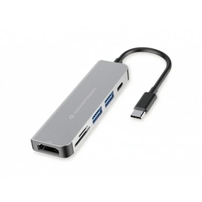 Afbeelding van USB Hub Conceptronic Grey 6 in 1
