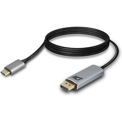 Afbeelding van USB C naar DisplayPort kabel ACT 1.8 meter (4K@60Hz)