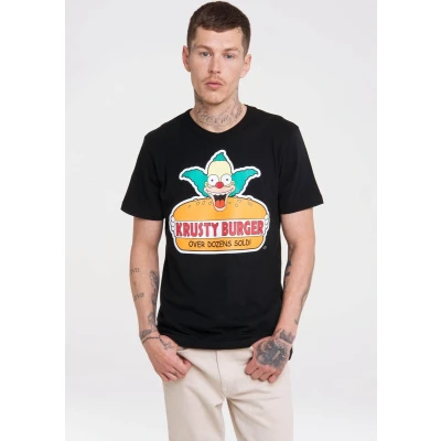 Afbeelding van Logoshirt Printshirt Simpsons Krusty Burger