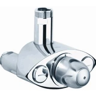 Afbeelding van Grohe XL thermostatische wandmengkraan 1.1/4&quot; zonder kopp. chroom