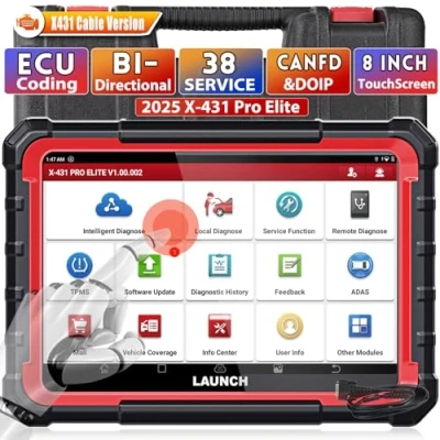 Afbeelding van 2024 LAUNCH X431 Pro Elite Auto Diagnostic Tool, Bi Directional obd2 Scanner, ECU Online Coding, Full System Code Reader, 37+ Resets Services, FCA, CANFD&amp;DOIP, with 2 Years Update