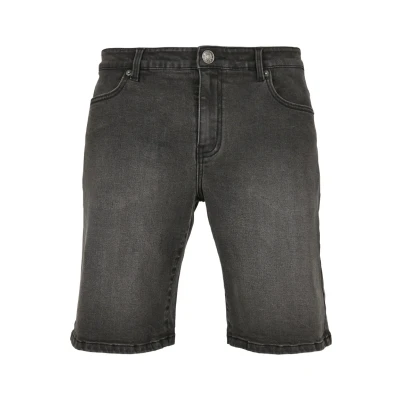 Afbeelding van Urban Classics Relaxed FIT Jeans Shorts Jeansshort, Heren, Maat: 28, Real black washed