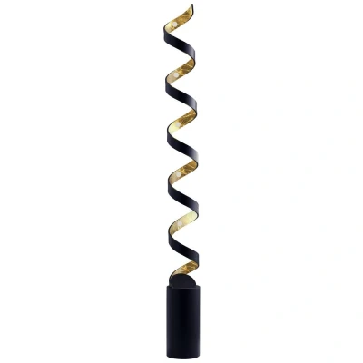 Afbeelding van ECO Light HELIX LED PT10 NER Staande lamp 30 W Zwart, Goud