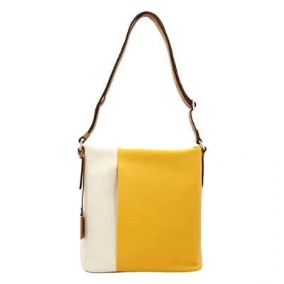 Afbeelding van Picard Pure schoudertas voor dames, van echt leer, groot, breedte 14 cm, hoogte 30 lengte 29 met ritssluiting, dagelijks gebruik, uitgaan, curcuma ko, 29x30x14 klassiek