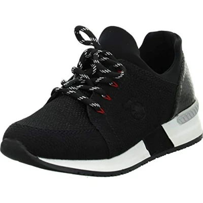 Afbeelding van Rieker Dames N7670 Sneakers, zwart 00, 41 EU
