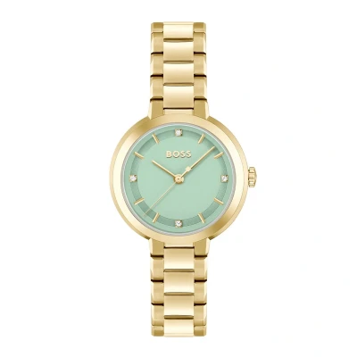 Afbeelding van HUGO UHR HB1502759 Horloge, Dames, Maat: One Size, Gold farbend