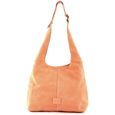 Afbeelding van FREDsBRUDER Leren Schoudertas Lucin Hobo Melon Oranje