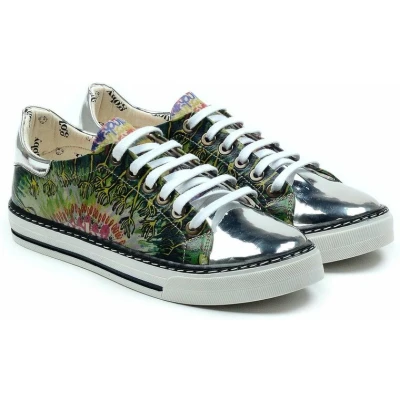 Afbeelding van GOBY Monster Hands Schoenen Sneakers Hoge kwaliteit Handmade Meisjesprint Maat 38