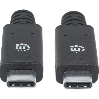 Afbeelding van Manhattan 354905 2m USB C Mannelijk Zwart kabel
